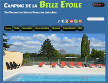 Tablet Screenshot of campingdelabelleetoile.com